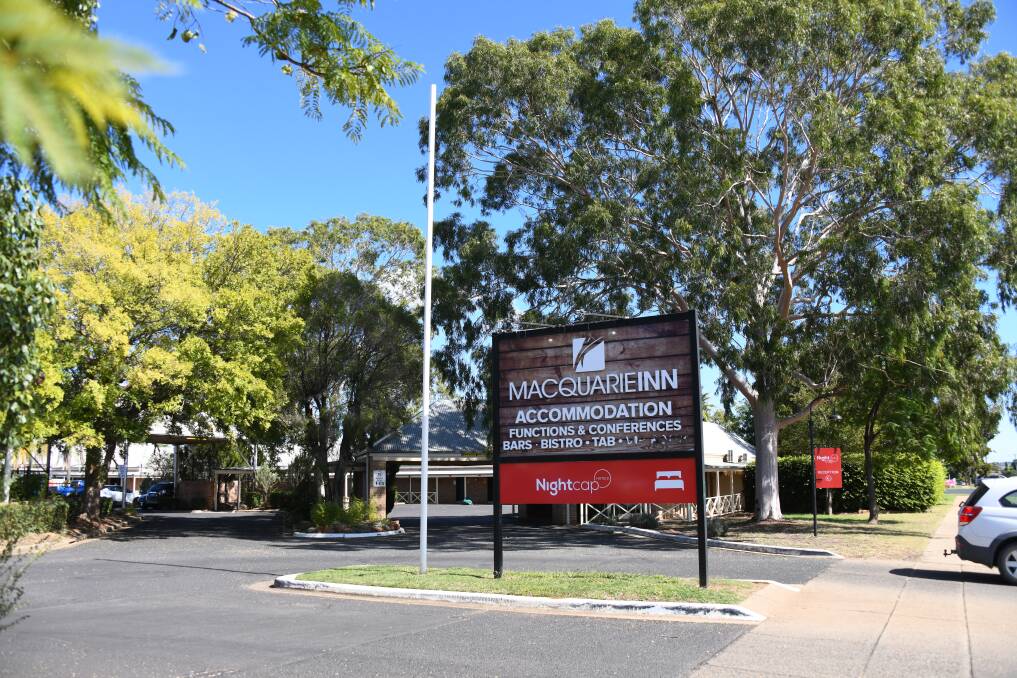 Outside signage of the Macquarie Inn. Picture file image 