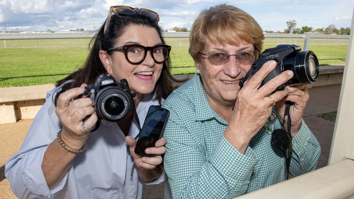Dubbo Show photography competition steward Jen Cowley (left) with Dubbo Show Society secretary Sue Hood. Picture by Belinda Soole