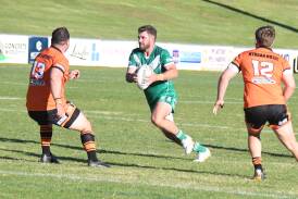 Jarrod Spicer scored one of Dubbo CYMS' eight tries on Sunday. Picture by Tom Barber
