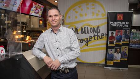 Ben Hyde began his career at McDonalds when he was 14. He has just celebrated 25 years with the company. Picture from file