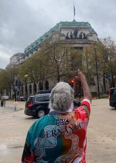 Indigenous elder Joe Flick at The strand in London on Thursday, 17 November 2022. Picture Supplied