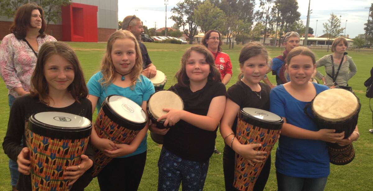 Sound of Music: Stage 2 students enjoyed participating in the Artlands drumming workshops.