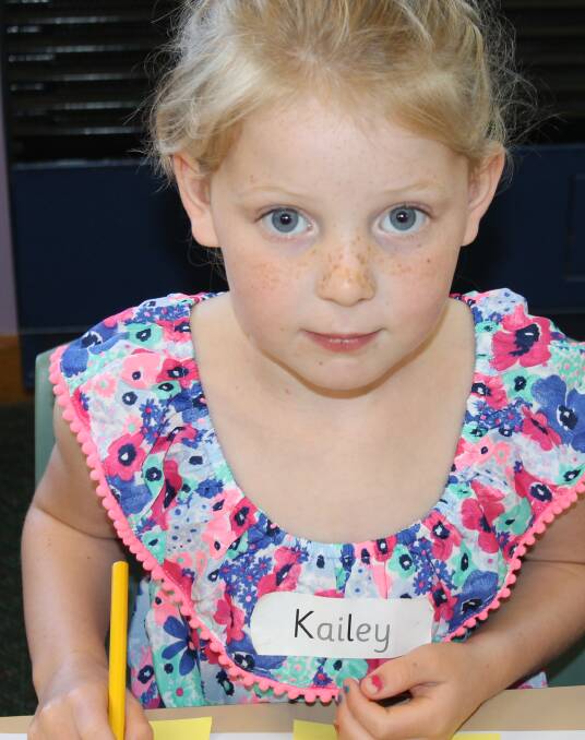 New Beginnings: Kailey Chown enjoyed her second visit to ‘big school’ last Friday.