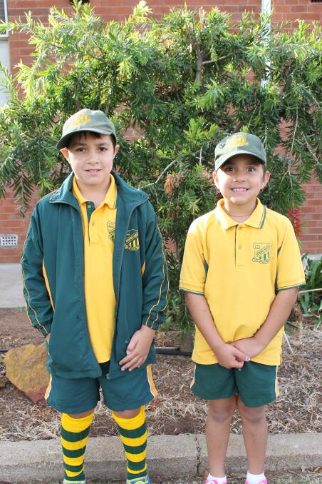 Looking Good: Talean Jeffries and Maleigha Jeffries in their full sports uniform last Friday ready for PSSA.