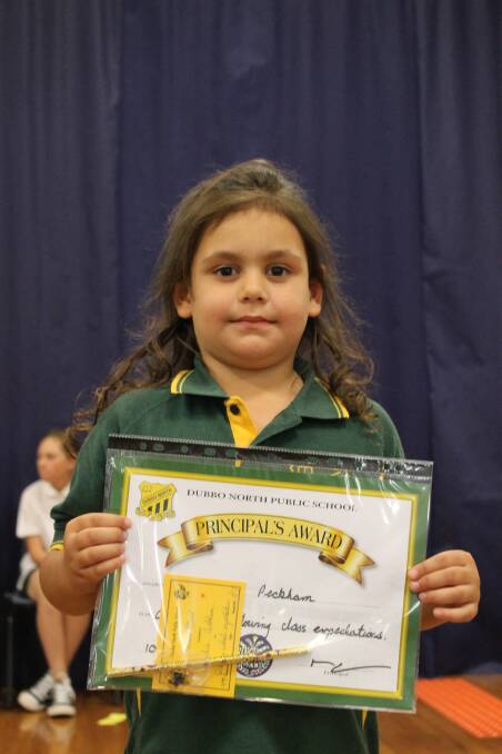 Great Work:  Principal’s Award recipient for Week 3, Harlie Peckham. Students have also been participating in PSSA sport and have been excellent ambassadors for our school.