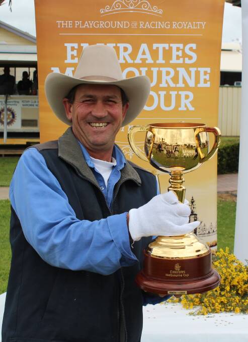Jason Hartin and the cup.
