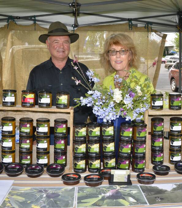 Ian Knox and Dionne Mitchell of Curra Creek Figs and Fine Foods had a great range of fig products, including jams and pastes, on display.