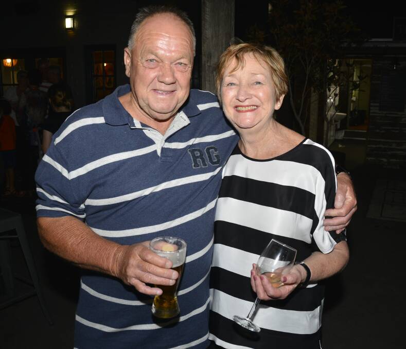 The Commercial Hotel: Celebrating his 60th birthday on Friday night was Mike Murphy pictured with friend Christine Kelly.