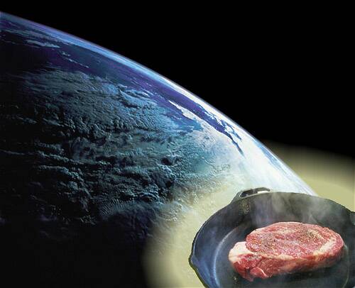 SPACE STEAK: Astronauts have described the smell in the void of space as being like burnt steak. Photo: NASA.