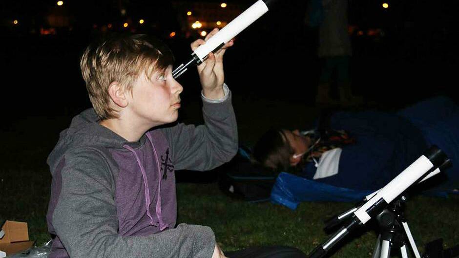 SKY WATCH: Even a small telescope will open up a world of wonders in the summer night sky. Photo: ANU
