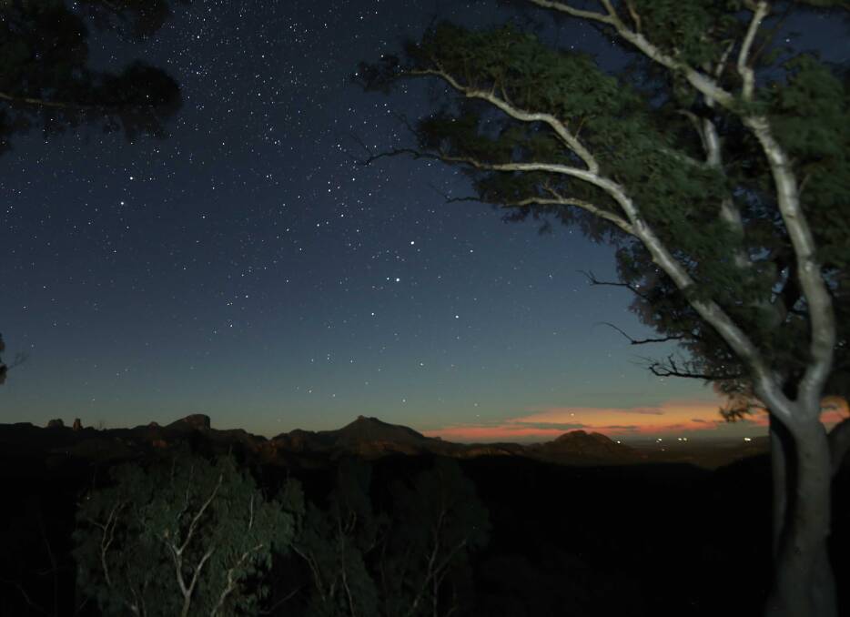 DARK SKY: The National Parks and Wildlife Service is using Earth Hour on March 25 to remind people of the importance of dark skies for star gazing. Photo: C Whelan.

