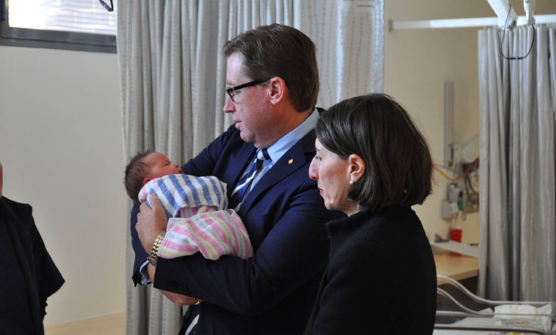 Member for Dubbo Troy Grant and NSW Premier Gladys Berejiklian have announced funding for a Tresillian Family Care Hub in the budget. Photo: CONTRIBUTED