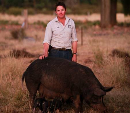 Eumungerie producer Michael Hicks started a family business Extraordinary Pork in September 2014. PHOTO: Alexandra Hicks