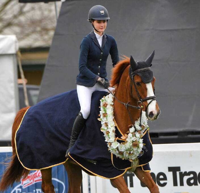 NATION'S BEST: A first for the young equestrian gun, Jessie Rice-Ward took out the Australian Junior Champion title at the national showjumping championships in Victoria. 