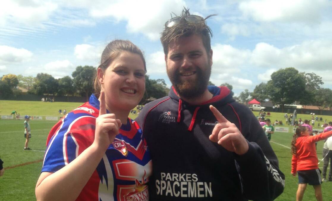 PUMPED: Michael Dumensy, pictured with sister Brittany after the Parkes league tag grand final win in 2016, will mentor the Woodbridge Cup women's side in 2018 and he's confident they'll do more than just make up the numbers during the inagural season. 