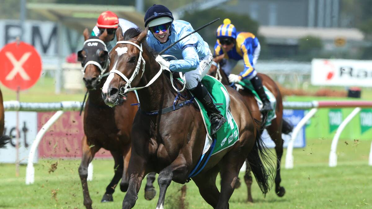 SYDNEY BOUND: Jockey Brenton Avdulla rides Libran to a win in The Irresistible Pools & Spas N E Manion Cup at Rosehill Gardens Racecourse earlier this year. Photo: bradleyphotos.com.au
