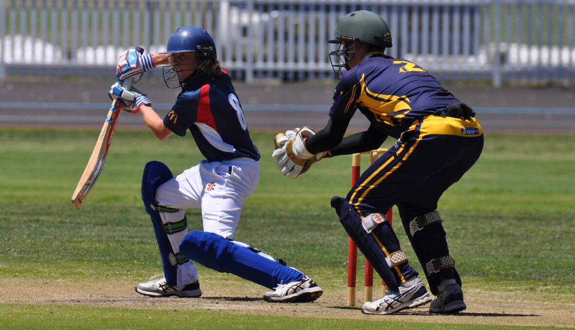 ON THE CUSP: Western bat Sam Hall and his teammates went close to helping the zone claim a Hogg-Silver Shield win. 