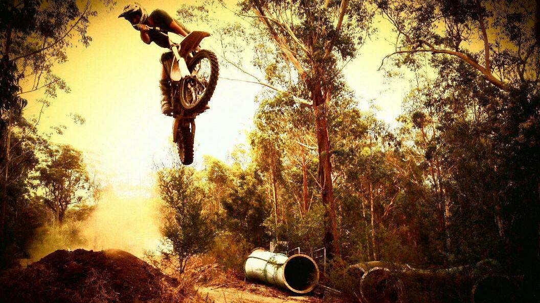 Keen motocross rider Lachie Smith had an incredible escape after falling down a mine shaft during an enbdurance ride near Bathurst at the weekend. Photo: Facebook