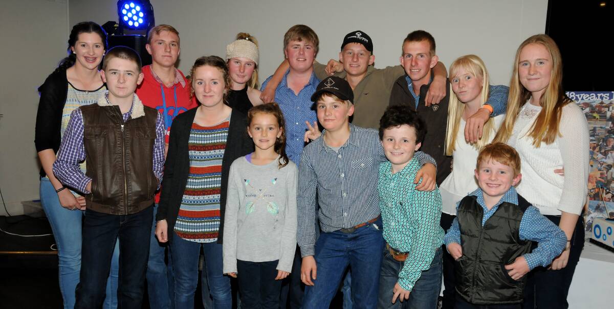 Brenden Lydford (centre, back row) celebrates his 18th birthday with some of his family and friends. Photos: Kathryn O'Sullivan