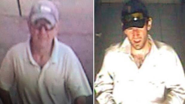 CCTV images of Gino and Mark Stocco during their time on the run.