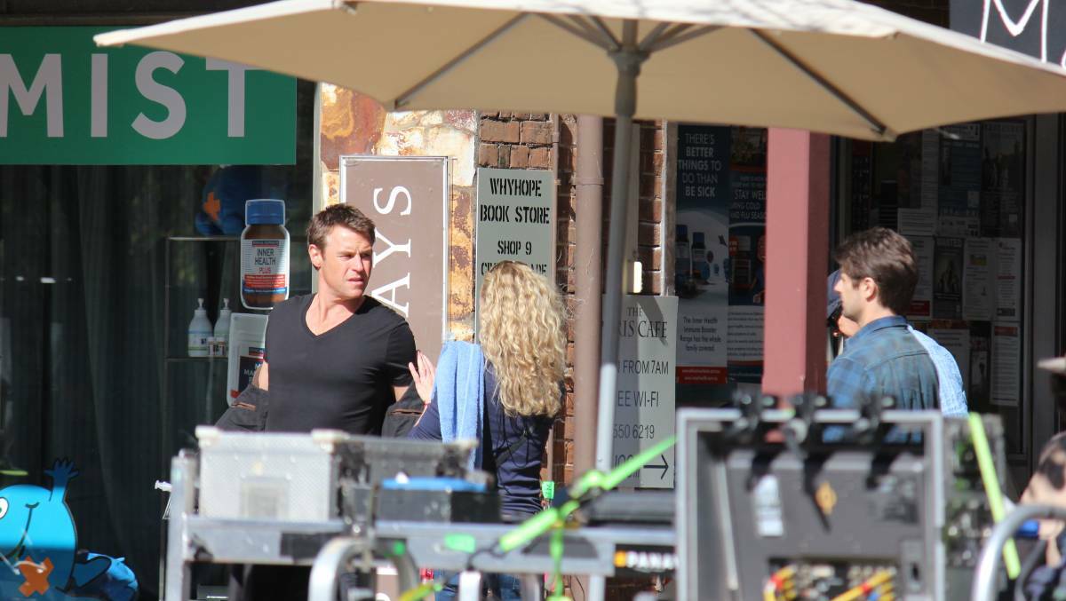 ON SET: Doctor Doctor star Rodger Corser in Mudgee during the hit show's filming last year.