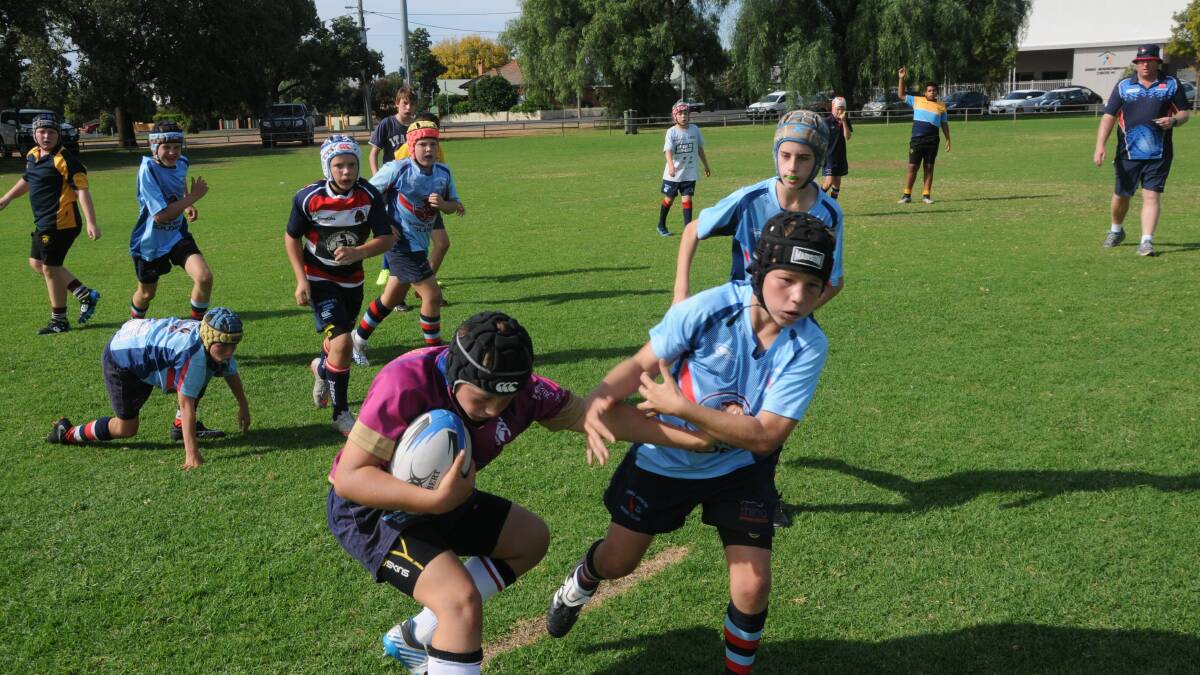 All the action from the Camp Waratah rugby clinic held at Victoria Park.