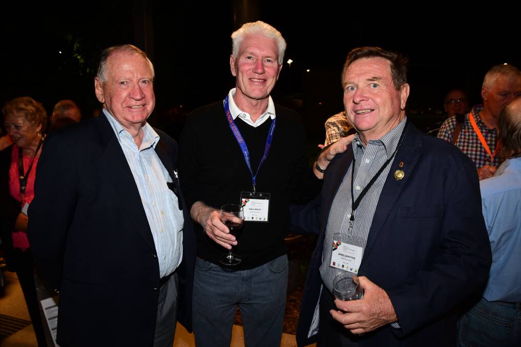 George Bennett, Paul Bailey and Jim Griffiths spent time catching up.