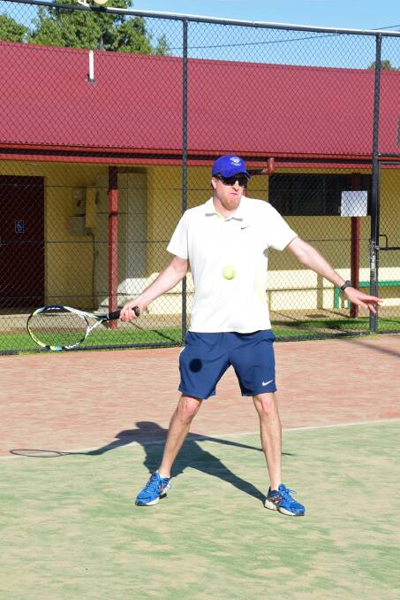TRIPLE THREAT: Phil Wheeler will have a busy weekend of tennis as he looks to defend three titles.