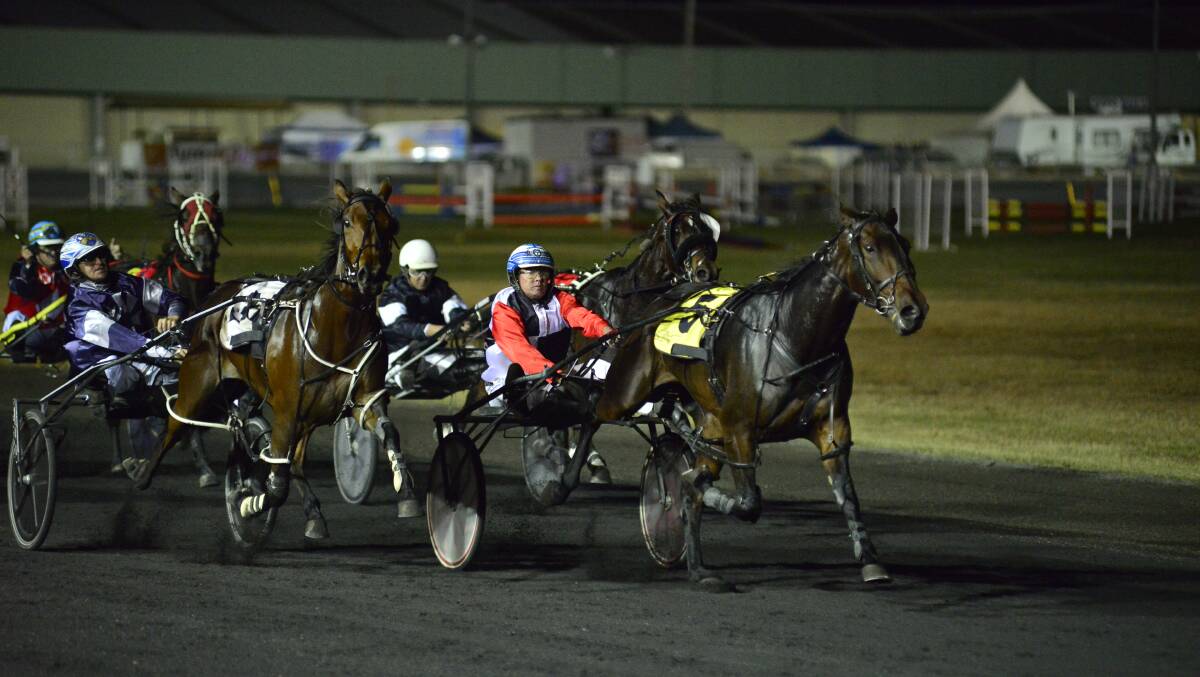 WINNER: Maudie Mombassa, driven by Michael Towers, races to victory in the 2016 edition of the Red Ochre Mares Classic. This year's race will be held on May 26.