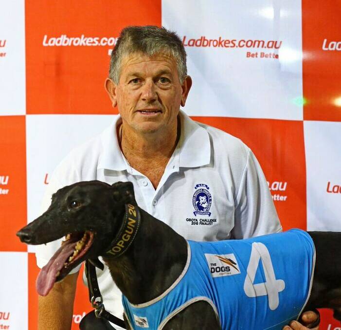 STAR ATTRACTION: Trainer Ray Smith with Brad Hill Billy, which lines up at Dubbo on Thursday. Photo: www.wentworthpark.com.au