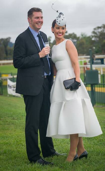 BEST DRESSED: Nathan Patrick and Sara Jackson dressed to the nines at Dubbo Turf Club.