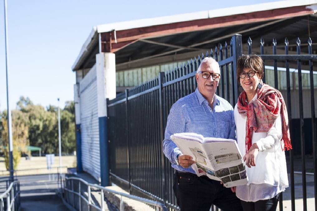 FRESH IDEAS: Kim and Ros Williams look over plans for their Premiere Lane development.