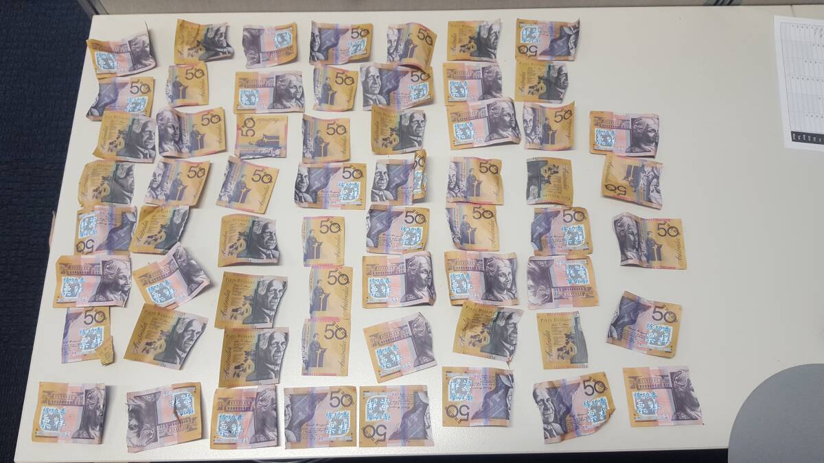 CHECK THEM: Some of the fake $50 notes handed in to Dubbo Police Station during the week. Photo: CONTRIBUTED