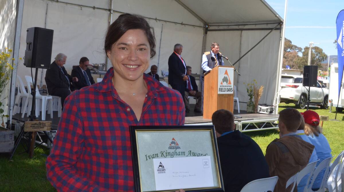 HAPPY DAYS: Eliza McNiven, who is currently studying for her certificate 3 in horticulture   won TAFE Western's Ivan Kinham scholarship.