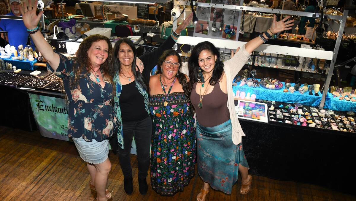 Dubbo Crystals, Creatives & Mystics Fair organisers Simone Dennis, Liz Meredith, Danielle Mancini and Elouise Spicer. Picture by Amy McIntyre