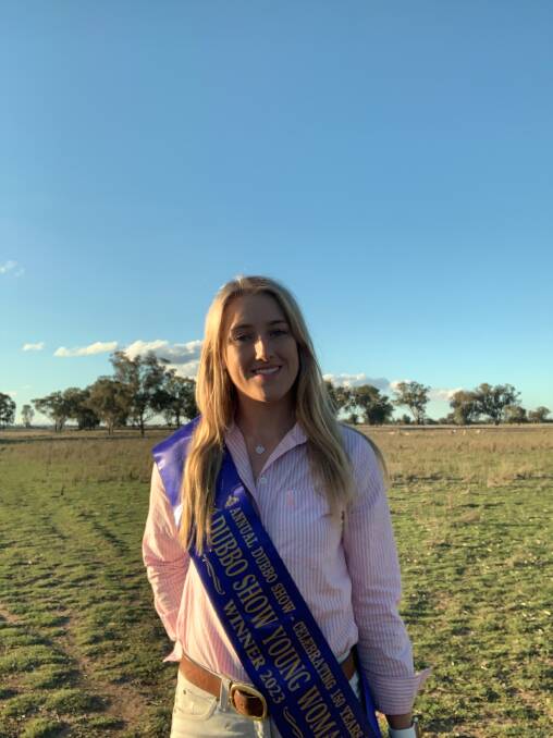 Savannah Dimmock in her Dubbo Show Young Woman sash. Picture supplied