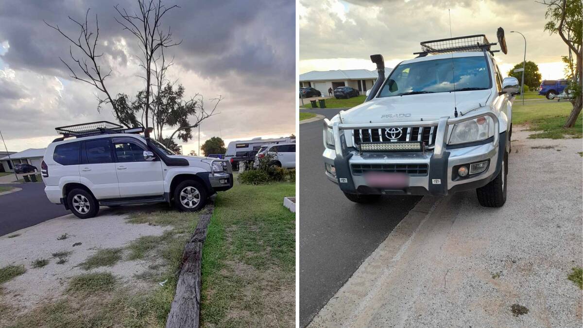 (Left) How Linda Snelson's car was parked when she was fined over $300, and (right) how Dubbo Regional Council told her she should be parking. Pictures supplied