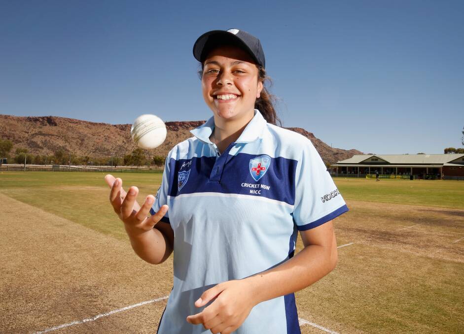 NATIONAL CHAMPION: Orange's Dimity Parton was one of three central west stars who helped NSW to the National Indigenous Cricket Championship at Alice Springs on Monday. Photo: CRICKET AUSTRALIA