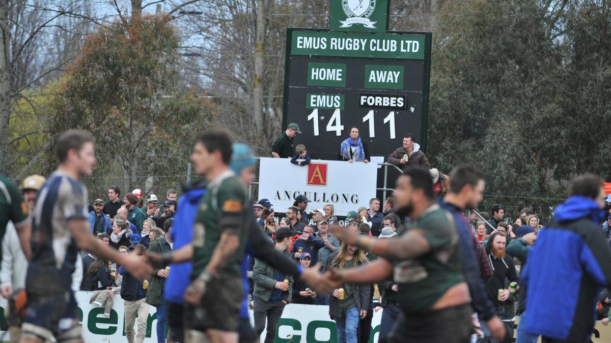 TALE OF THE TAPE: Endeavour Oval's scoreboard, showing off Emus' dogged 14-11 grand final win. Photo: JUDE KEOGH