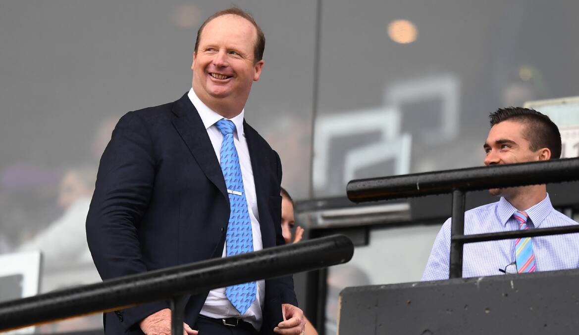 HOMECOMING: Gary Portelli's strong support of Racing Orange continues on Tuesday afternoon, he'll have four runners at Towac Park. Photo: AAP/DAVID MOIR