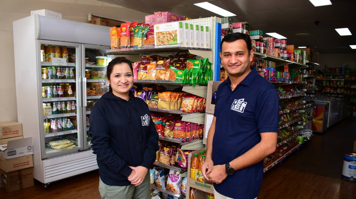 Grateful: Hetal and Twinkal Rupareliya in their grocery store that serves the needs of diverse communities in Dubbo. Photo: BELINDA SOOLE