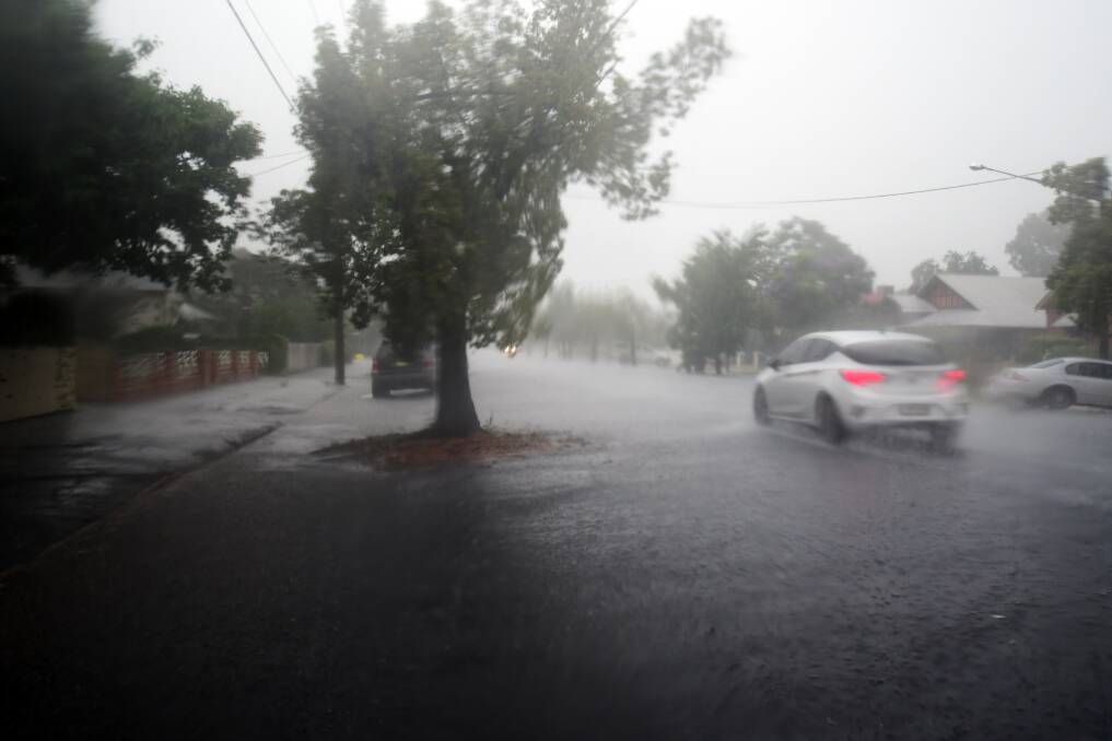 DOWNPOUR: A torrent of rain hit Dubbo and the surrounding region on Saturday but it's not good news for everybody. Photo: BELINDA SOOLE 