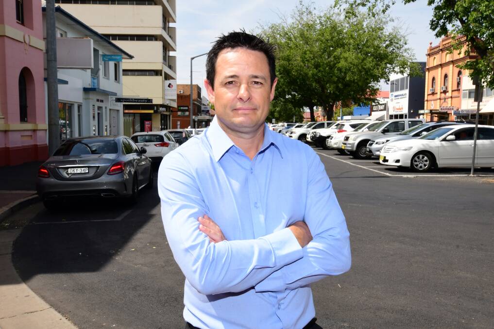 STEP UP: Matt Wright wants business owners and staff to take responsibility for ensuring there's ample customer parking in Dubbo's CBD. Photo: BELINDA SOOLE
