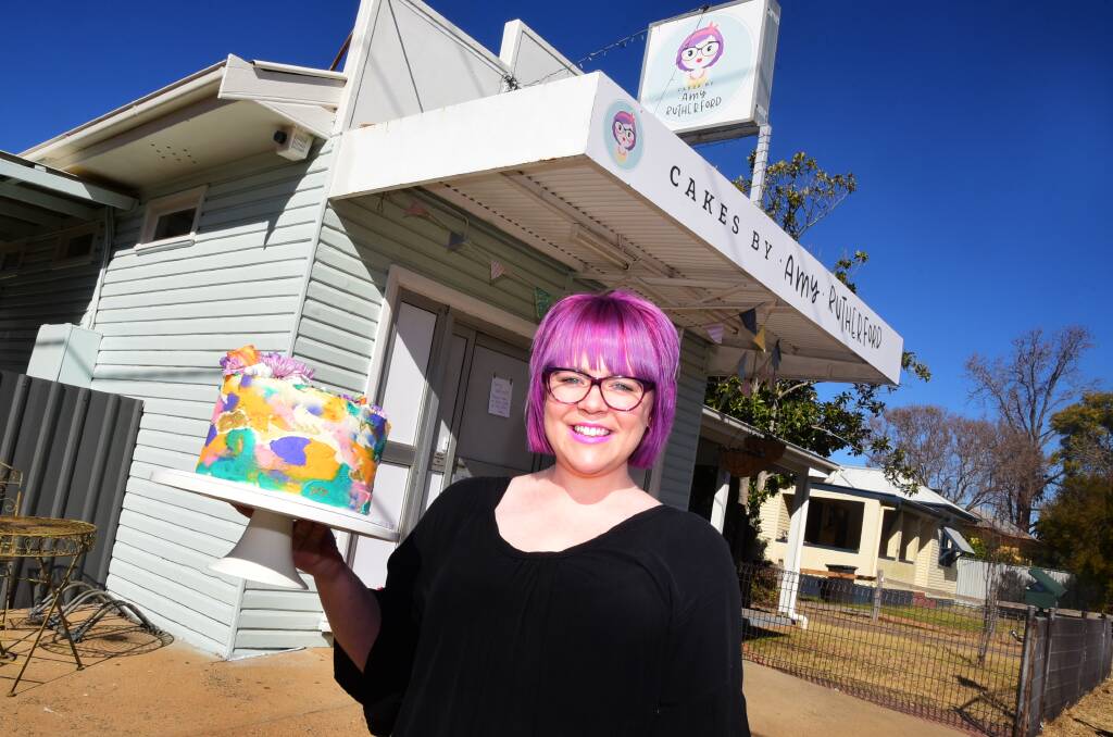 POPULAR TREATS: Amy Rutherford said she had sold all of her cupcakes by 10.30am after a rush of people attended the open day. Photo: BELINDA SOOLE
