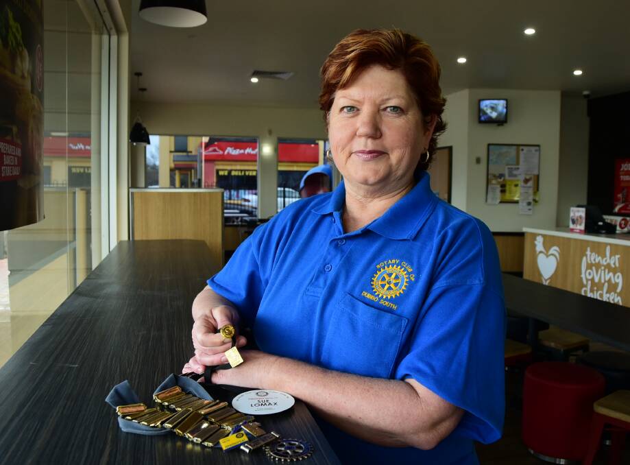 CELEBRATION TIME: Incoming Rotary Club of Dubbo South president Sue Lomax is excited about the club's plans for its 50th anniversary year. Photo: BELINDA SOOLE