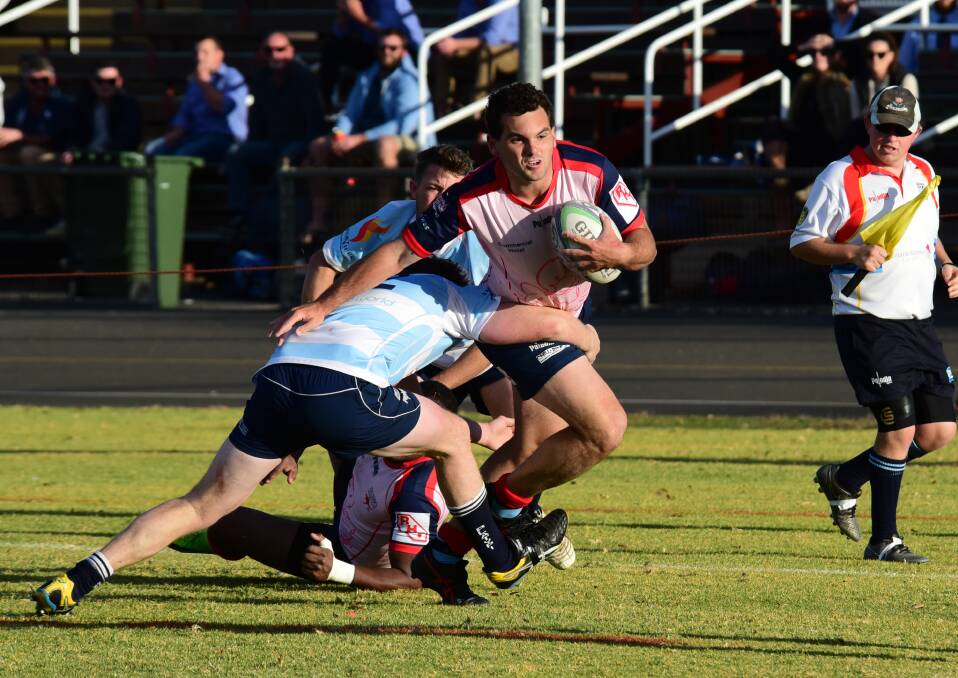 ON SONG: Billy Sing crossed for two tries in Dubbo Kangaroos' impressive 27-19 win over Forbes on Saturday. Photo: BELINDA SOOLE