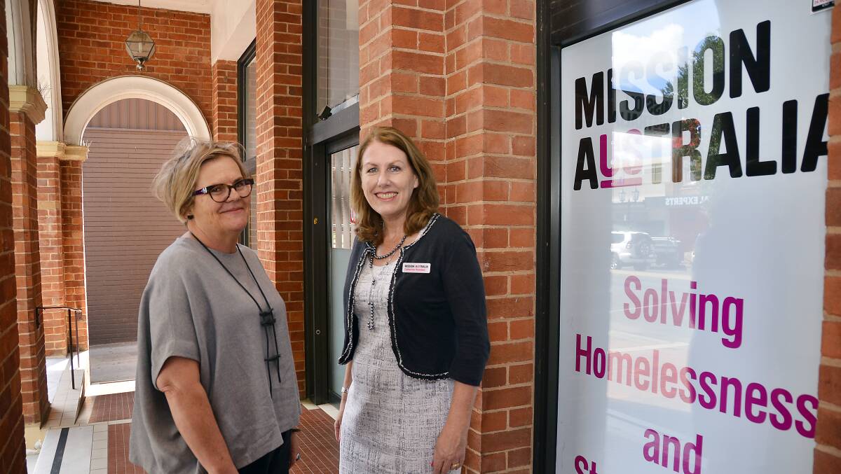 TACKLING HOMELESSNESS: Regional leader for Central and Far West Ann Winterton and CEO Catherine Yeomans. Photo: BELINDA SOOLE