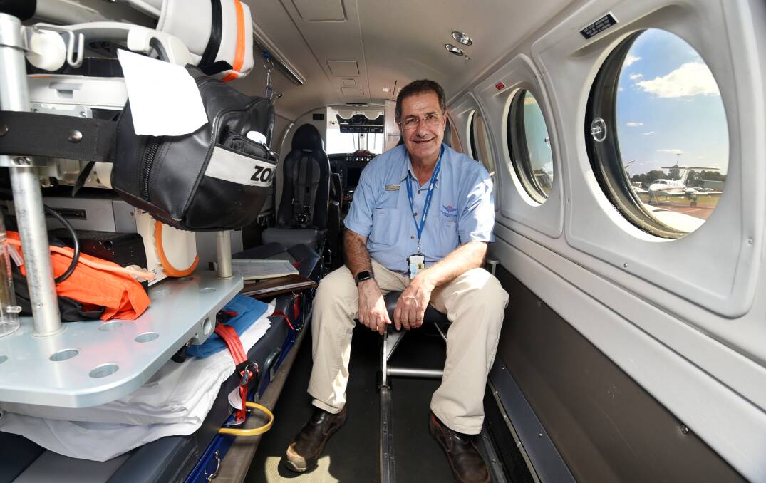 Excitement: RFDS South Eastern Section chief medical officer Dr Randall Greenberg ready to host royal guests. Photo: BELINDA SOOLE