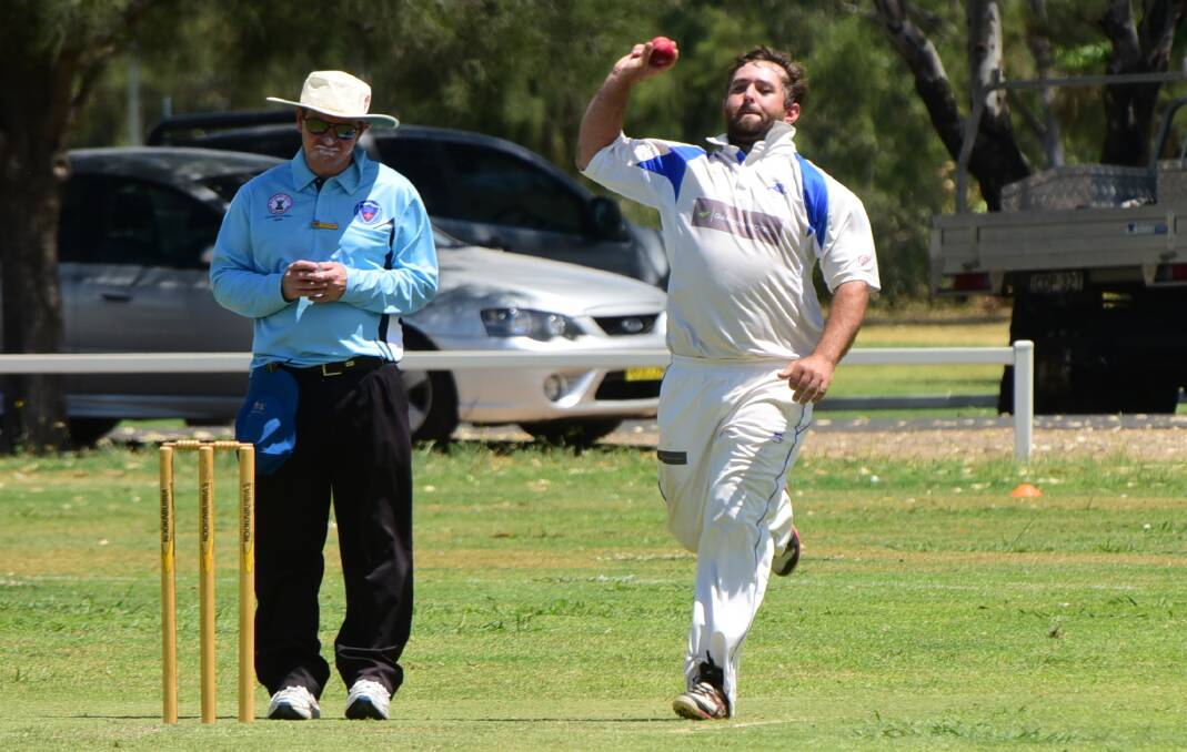 Nic Cosier took 0/42 for Macquarie in their first grade match with Souths.