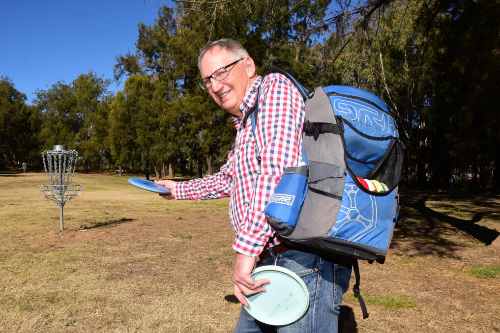 Dubbo Charge: Disc Golf Club coordinator Kevin Rugg is getting ready for the club’s inaugural tournament this month.